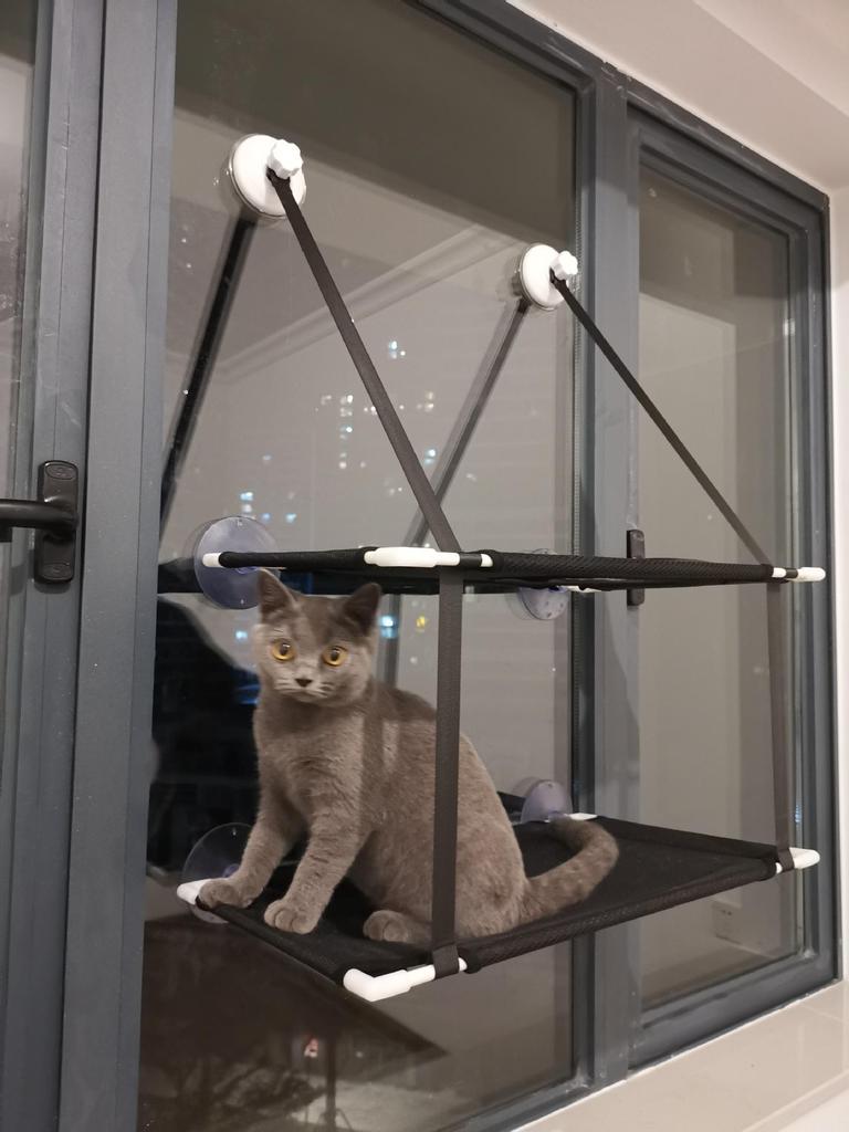 Double Layer Suction Cup Cat Hammock for Glass Windows