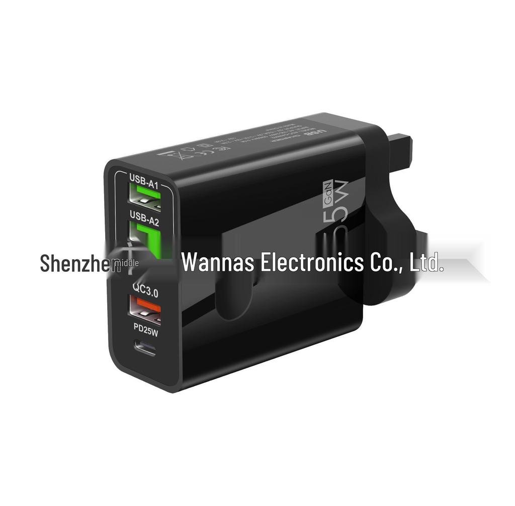Многофункциональное зарядное устройство 65 Вт с 2 портами PD и 3 портами USB - Сверхбыстрая зарядка