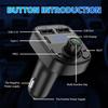 Автомобильный FM-передатчик Bluetooth Mp3-плеер Быстрое автомобильное зарядное устройство Быстрая зарядка Приемник Ridao Двойной порт USB Hands-free