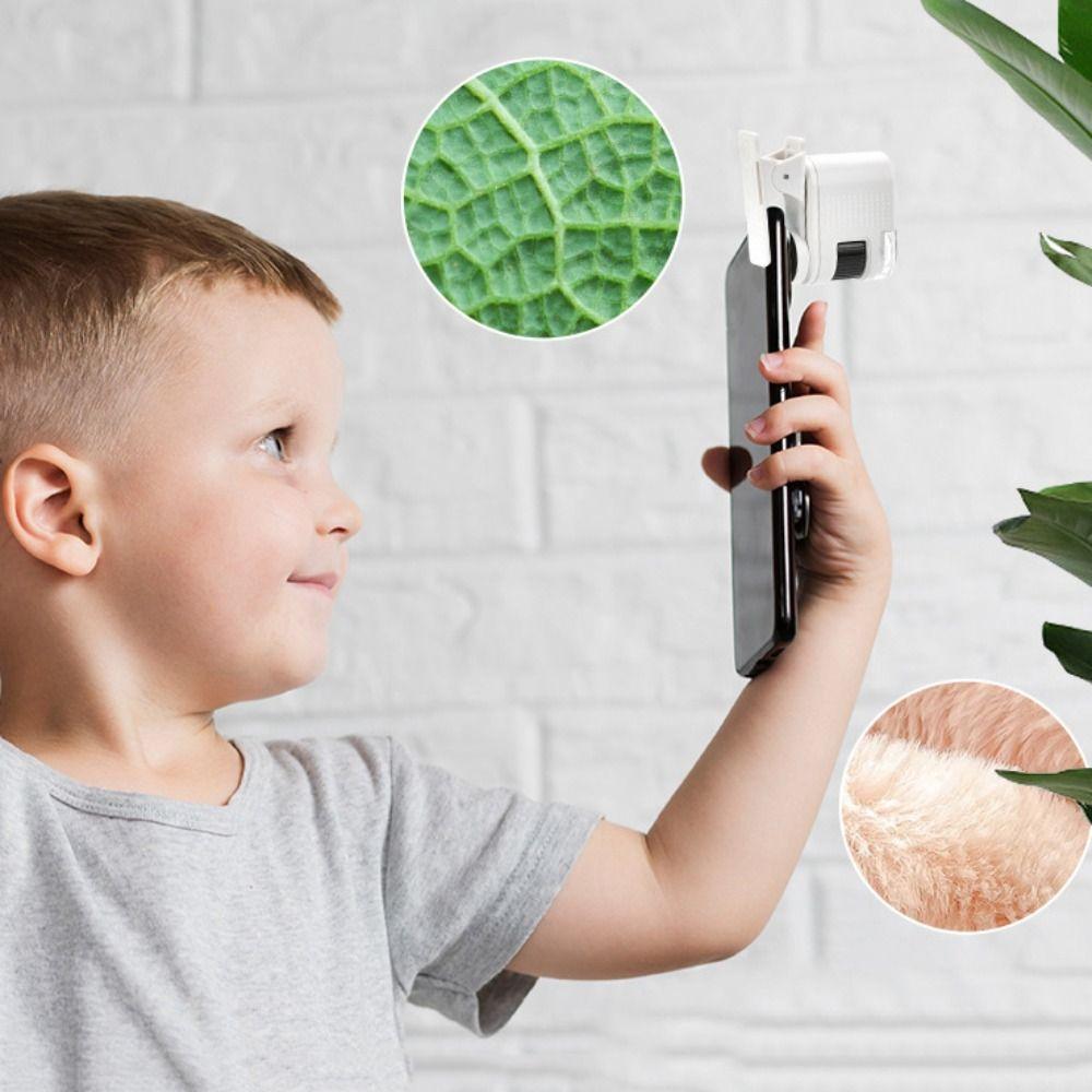 with LED Lights Scientific Microscope High-definition Handheld Mini Microscope  Children's Gifts