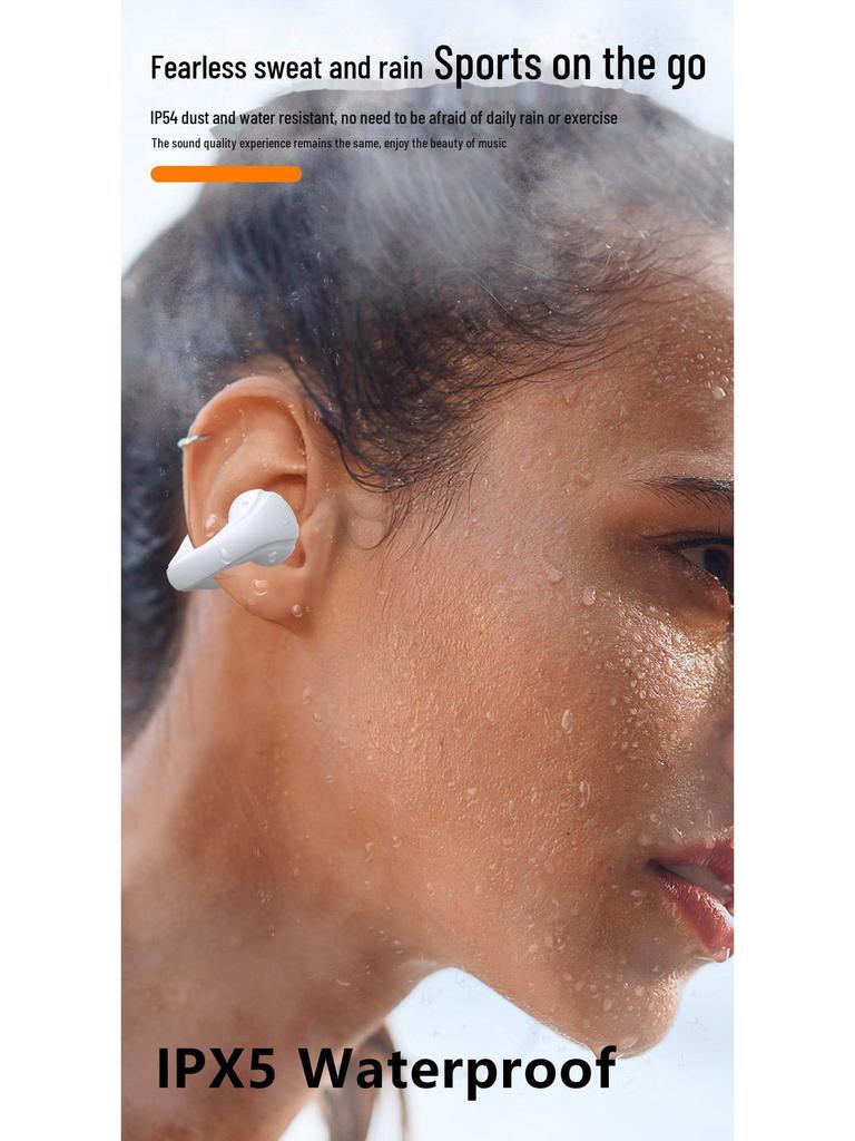 Беспроводная Bluetooth 5.4 гарнитура с заушным креплением, дисплеем и сверхдолгим сроком службы аккумулятора