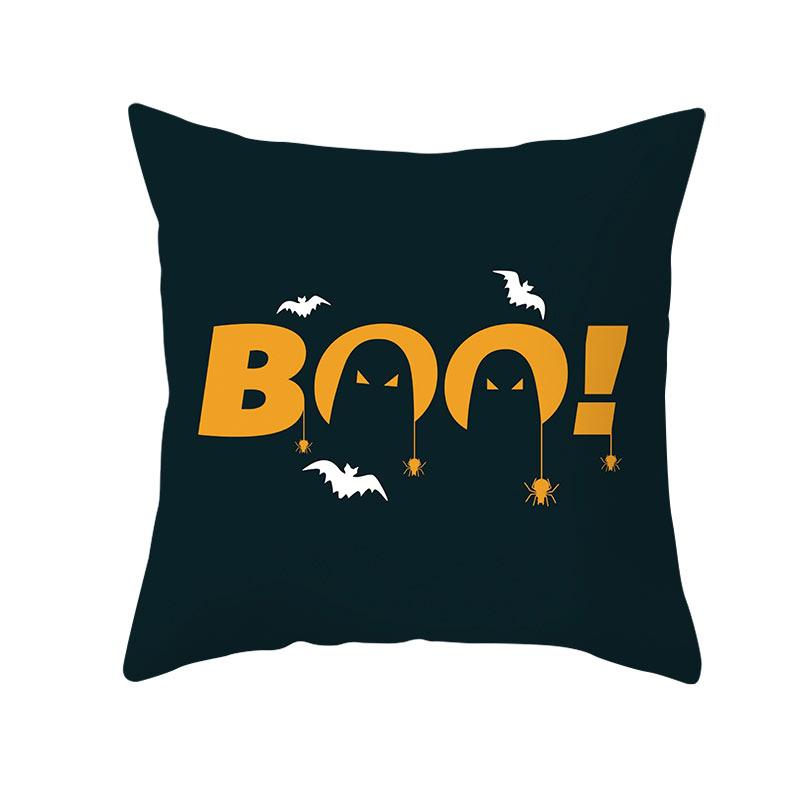 Хэллоуин тема ужас тыква летучая мышь принт узор наволочка дома гостиная диван украшения квадратный пледы наволочка