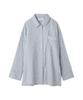 Emi Shirt 13WFB251047LBLUF Semi-Sheer Pajama-Like