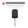 Чехол-накладка для ключа автомобиля для Mitsubishi ASX ASH Outlander Lancer EX Galant Pajero L200 2 кнопки брелок протектор