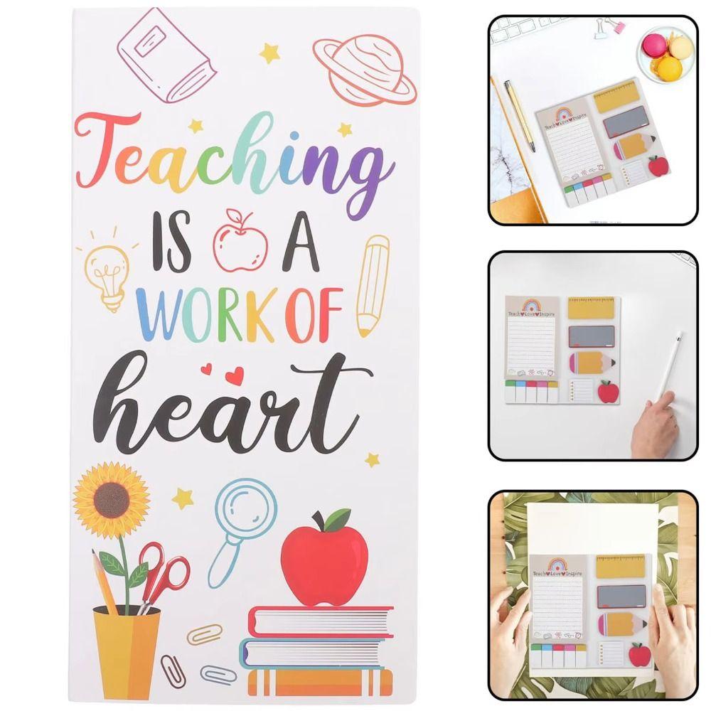 Тема Дня учителя. Самоклеящиеся записки для учителей. Письменные блокноты. Послание ученикам.