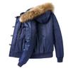 New Men MA1 Bomber Jackets Winter Cotton Padded Coats Fur Hooded Windbreaker Parka Male Outerwear