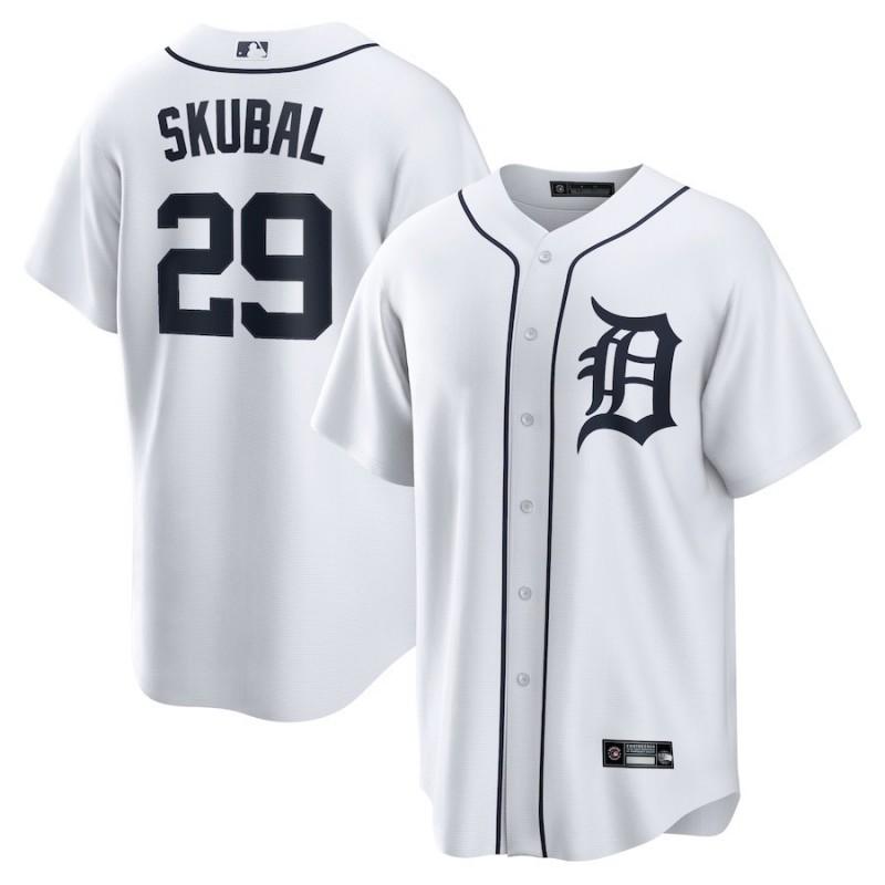 2025 MLB Style Embroidered Baseball Jersey Short Sleeve Tiger Team Sweatshirt Mens Loose Fit Sport Top