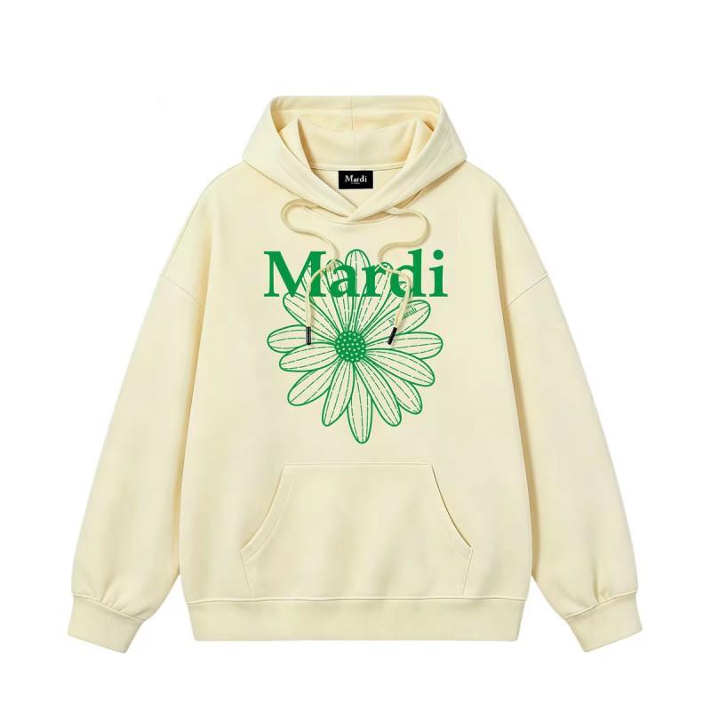 Womens Daisy Print Hooded Sweatshirt Loose Fit Casual Outerwear