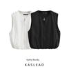Kaslead New Arrival Women's Fashion Style Fashion Casual Easiest for Match Minimalist Balloon Hem Vest 2010770