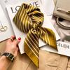 2025 Luxury Fashion Print 70*70cm Silk Square Scarf Women Soft Satin Hairband Neckerchief Tie Female Headband Foulard Bag Ribbon