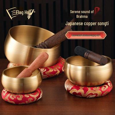 Санскритская медная поющая чаша полной луны: Буддийская медитация и ритуальный инструмент для йоги