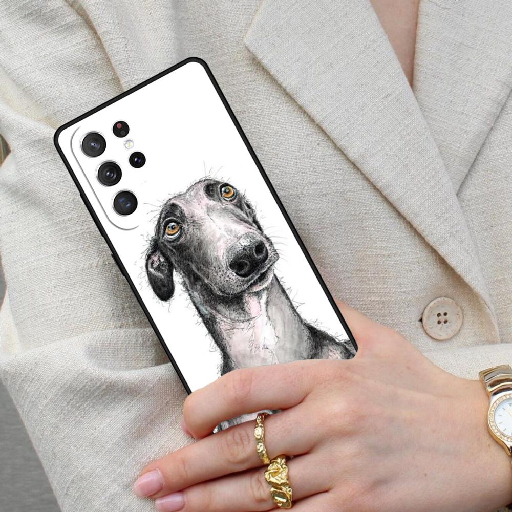 Galgo Greyhound Dog SOFT Cell Phone Case for Samsung Galaxy S26 Ultra S25 S24 S23 S22 S21 S20 Note10 Cover
