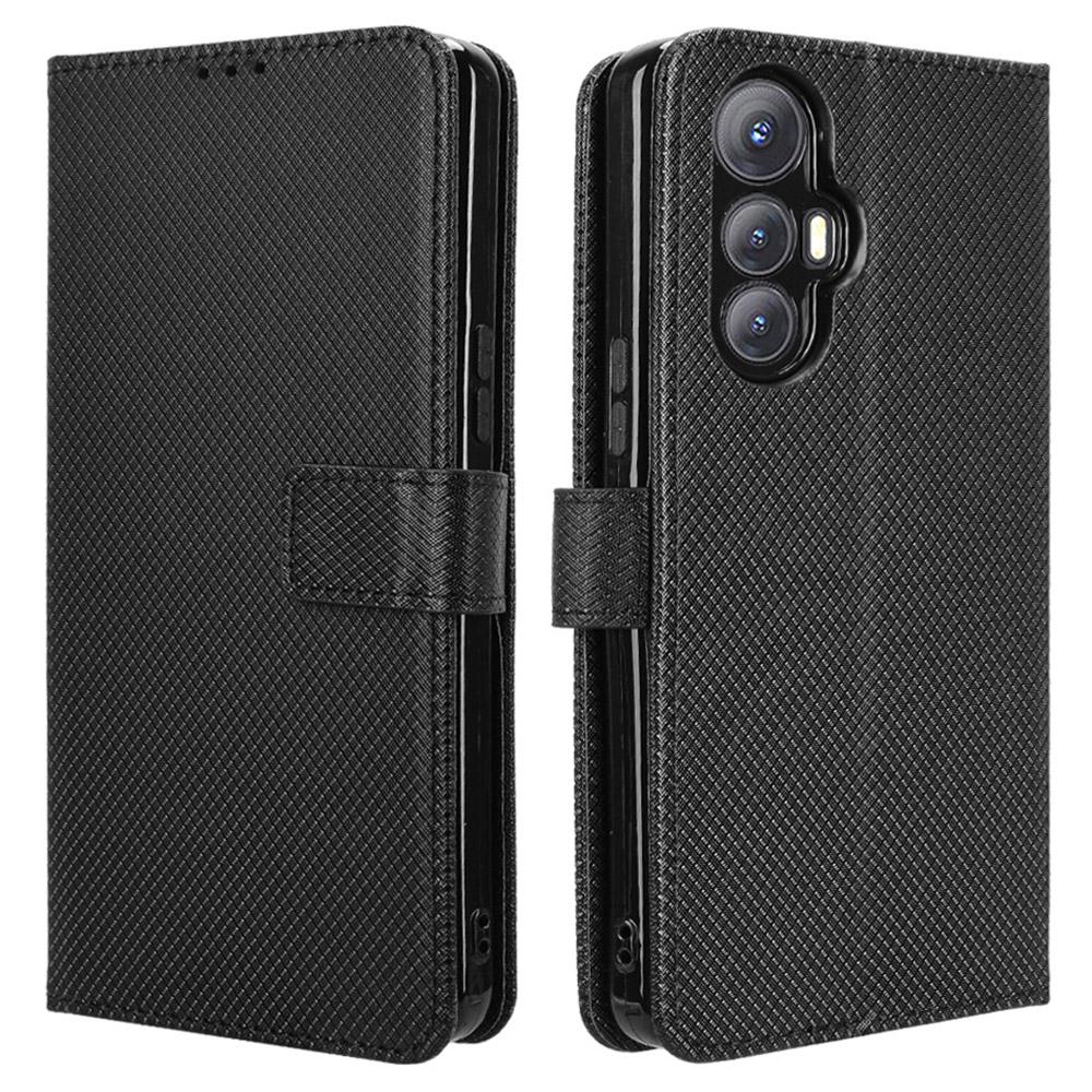 For Cubot Max 5 Case PU Leather Diamond Texture Wallet Phone Cover