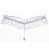 Сексуальные женские стринги, кружевные трусики с жемчугом, нижнее белье