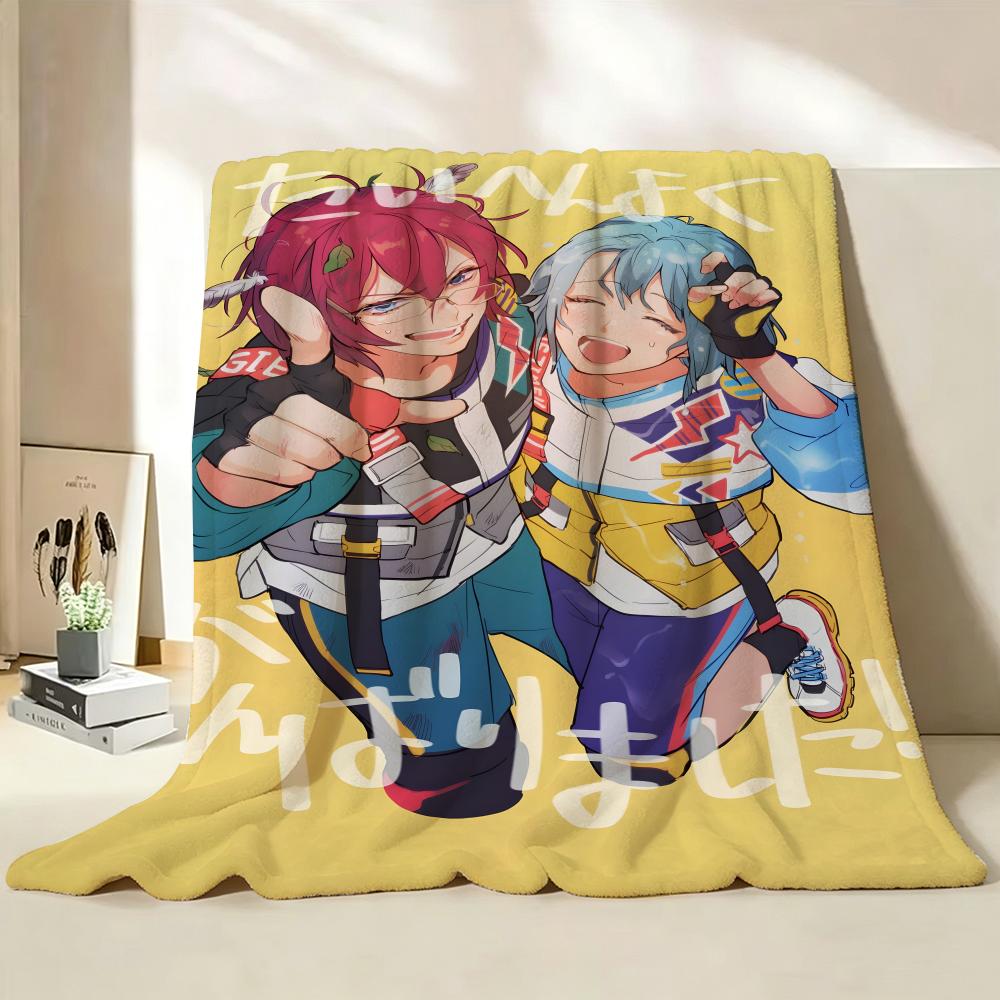 Anime E Ensemble S Stars Flannel Blanket Suitable for Sofa Living Room Bedroom