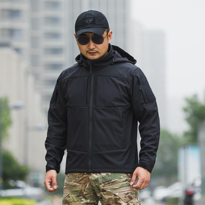 Pave Hawk Lurker Tactical Soft Shell Jacket - Outdoor Cold Weather Style PLY_76