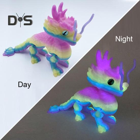 3D-печатная фигурка дракона, реквизит для фотосъемки, реалистичная, яркая, цветная, мини-статуя дракона, игрушка-фиджет для взрослых и детей