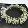 Девочки Венок Ободок Искусственные Цветы Листья Декор Регулируемая Лента Ручная Работа Гирлянда Свадьбы Фестивали Декор