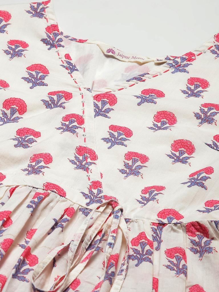 Женский белый топ с принтом и запахом