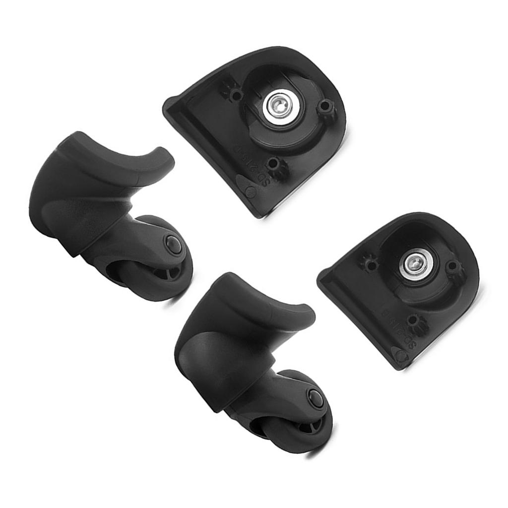 4 шт. Практичный набор сменных колес для чемодана, Легко установить, Колеса для багажа, Вращение на 360 градусов, Для часто путешествующих