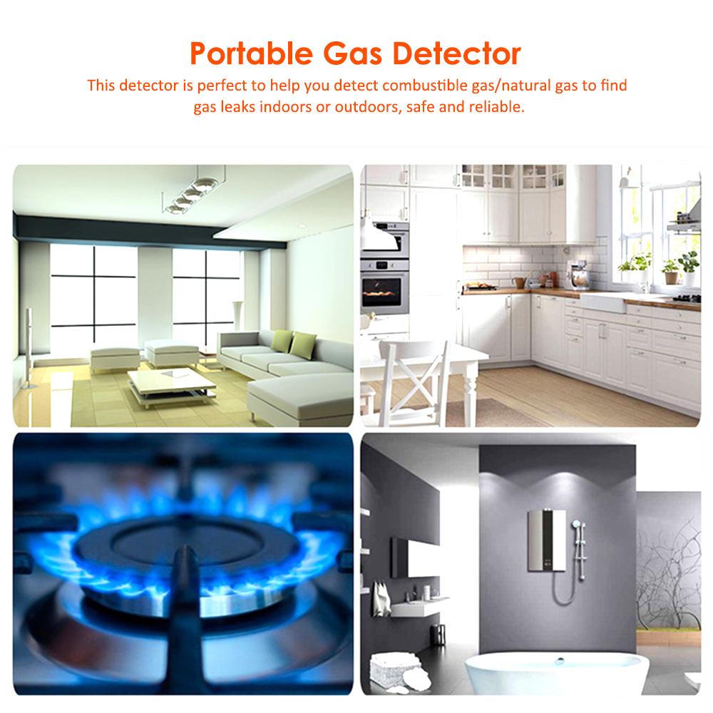Portable Natural Gas Leak Detector with LCD Display High Accuracy Combustible Gas Detector Sensor Tester
