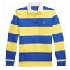 Polo Логотип Вышитый Полосатый С длинным рукавом Свободная Футболка поло Мужской верх Кобальтово-синий 710900566-016