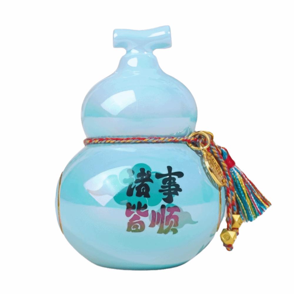 Portable Mini Gourd Statue Chinese Style Gourd Car Ornaments Gift Home Decoration Desk Decorations