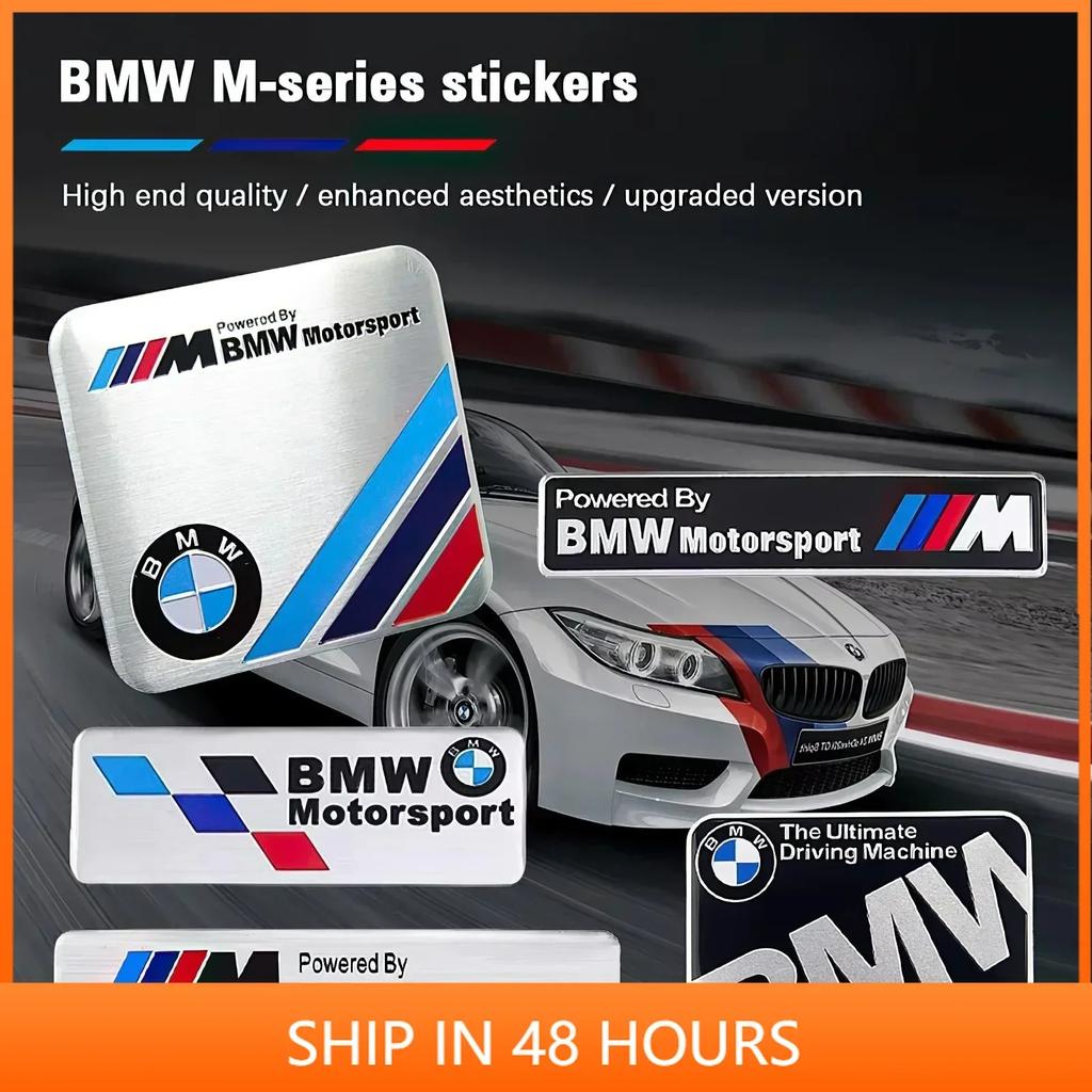 AAAXD1 -BMW Decorative Car Stickers M-series Trunk Decal Accessories For BMW E46 E90 E60 F30 F10 E39 E36 F20 G30 G20 E87 E92 E91 E30 F1