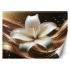Wallpaper Lily Flower Gold