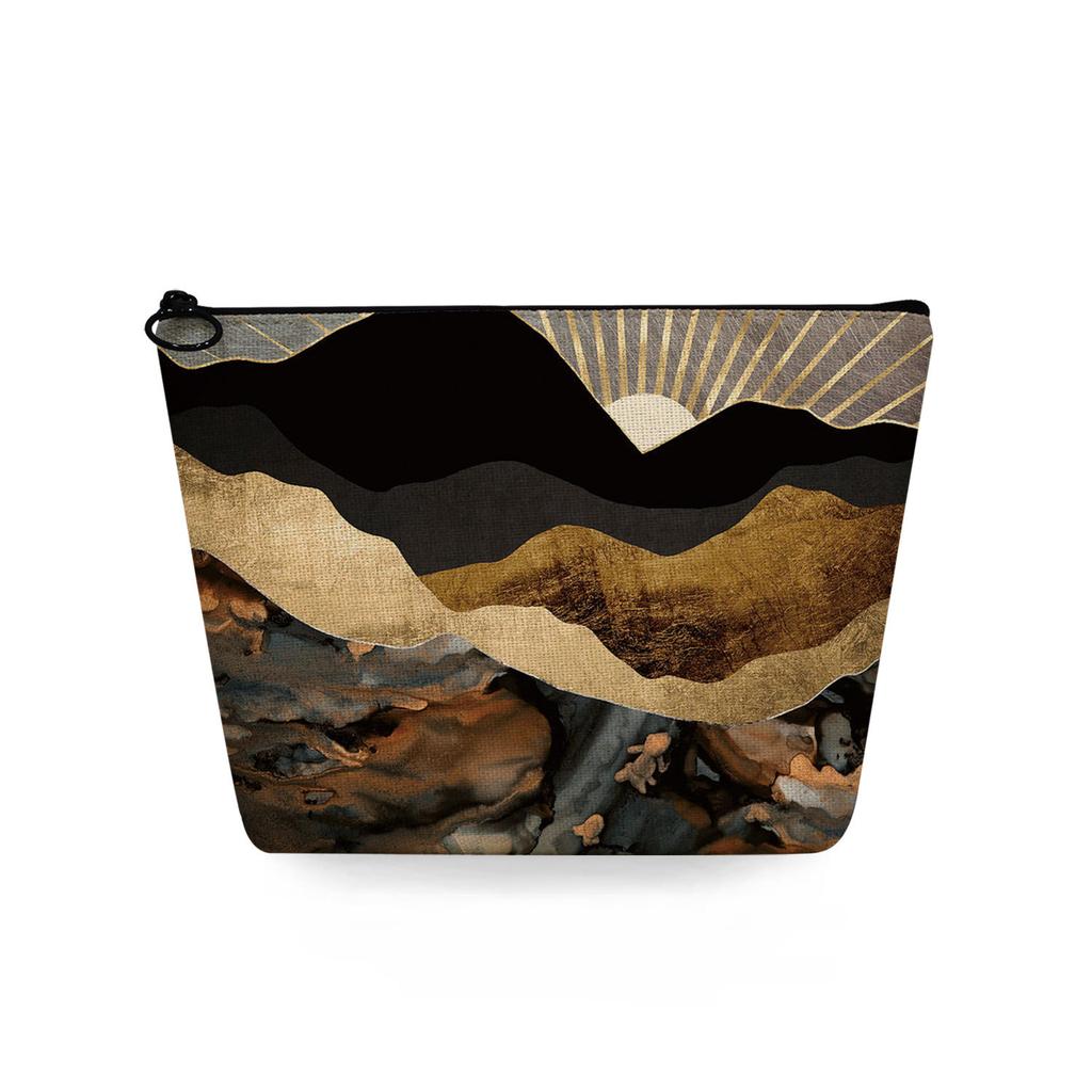 Women Landscape painting Print Cosmetic Bag Toiletries Organize Travel Storage Case 6753 KTB