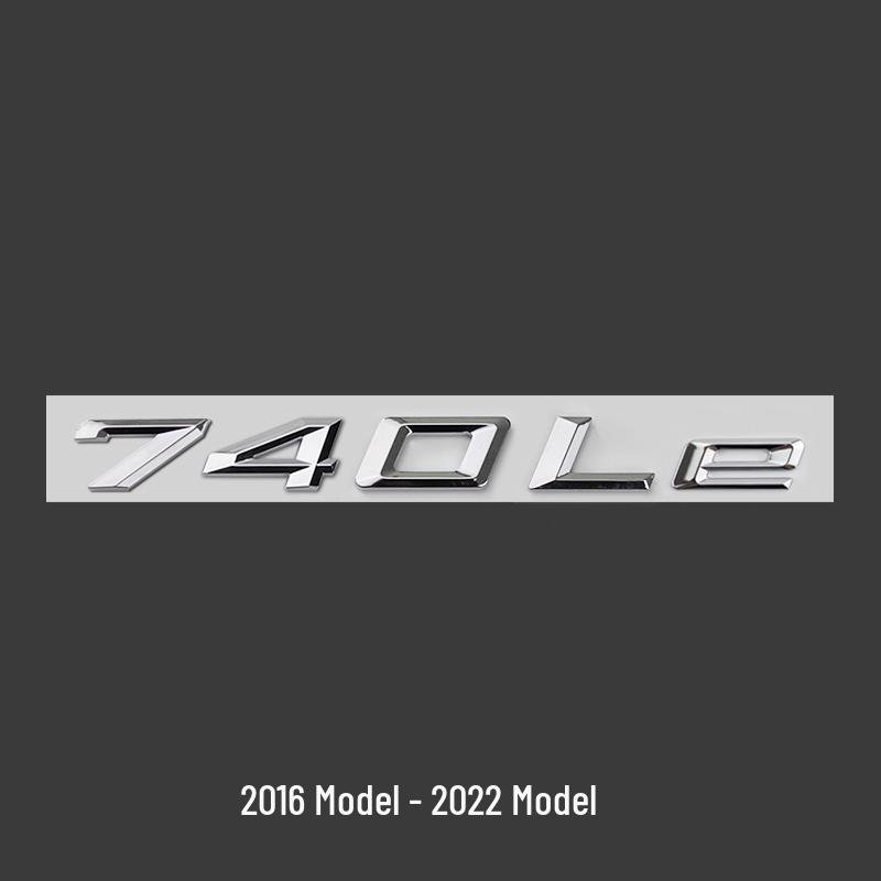 BMW 7 Series 23 Model Rear Emblem Sticker (740Li, 730Li, 750Li, 760Li)