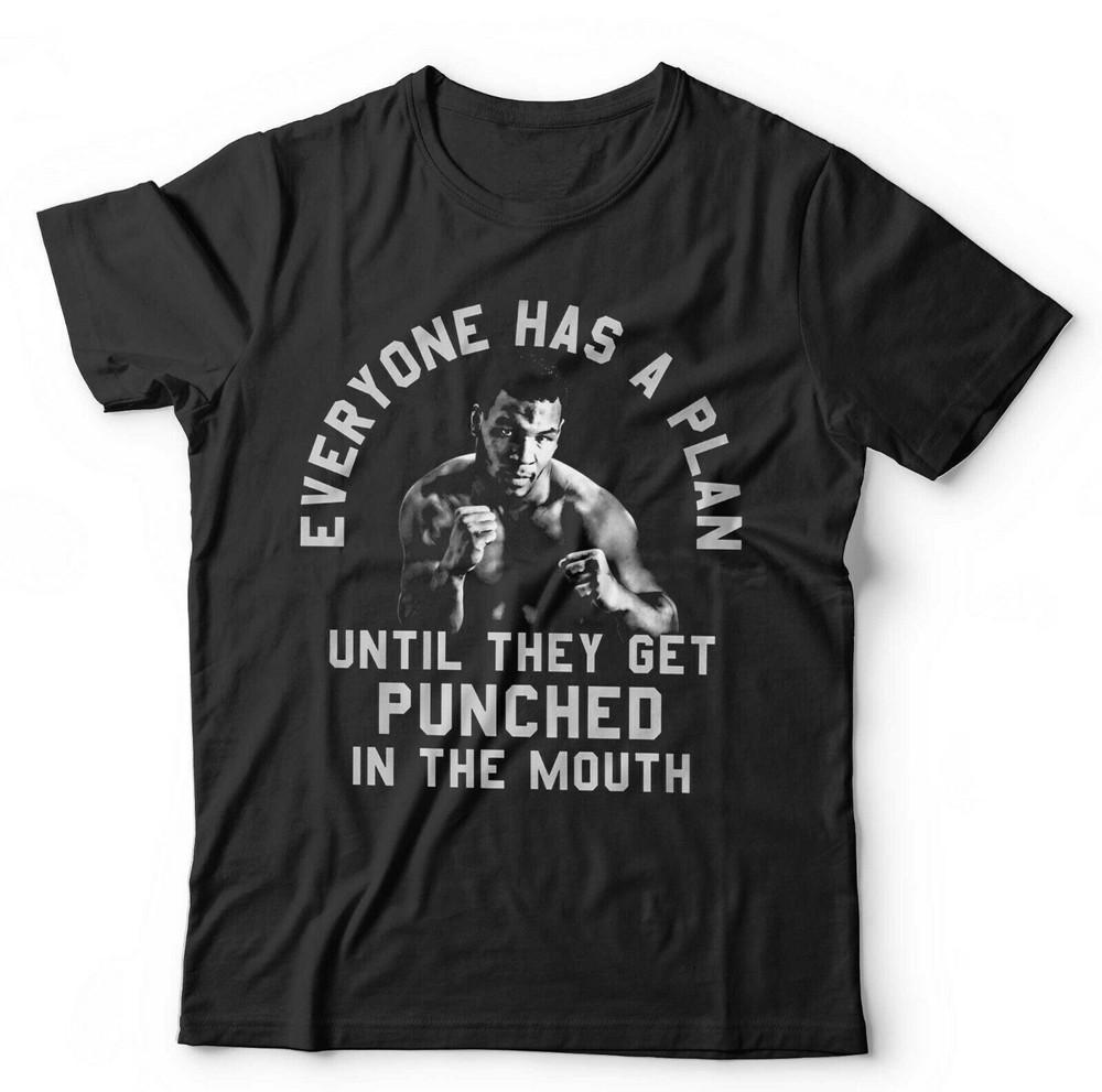 Tyson Tshirt Everyone Has A Plan Unisex Boxing Funny Iron Mike GOAT