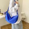 Waterproof Nylon Crossbody Bag Half-moon Shape Sports Message Bag  Female/Male