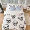 Skull Comforter Covers Printed Duvet Cover Bedding Set Suitable Children's Kids and Adults Warm Soft Breathable and Comfortable