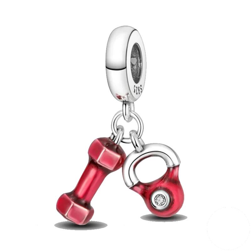 Браслеты Charm Fit Original Медь Милое Животное Сова Кошки Морская Черепаха Бусины Женский Кулон Бусины Изготовление Украшений