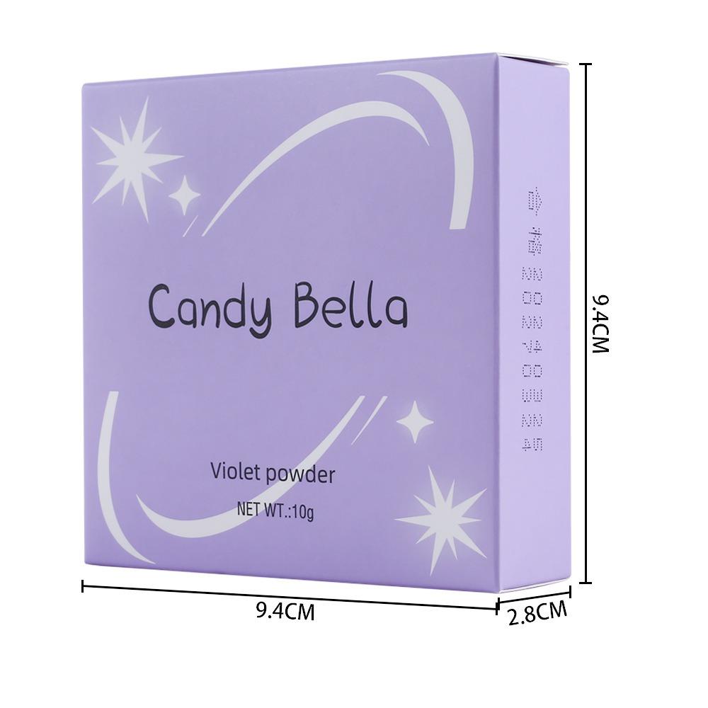 Candy Bella Фиолетовый Крем-пудра Контроль жирности Стойкая Контурирующая пудра Полное покрытие Матовая Компактная тональная основа