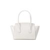 Bally Solid Color Design Embossed Cowhide Tote Shoulder Bag Women Bags Bone-White SANDAH-63
