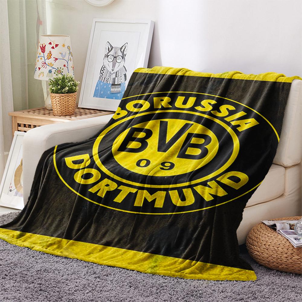 1pc Dortmund Print Flannel Blanket, High quality Comfortable for All Seasons, Home Decor, Warmth and Comfort, Perfect for Christmas Gifts28