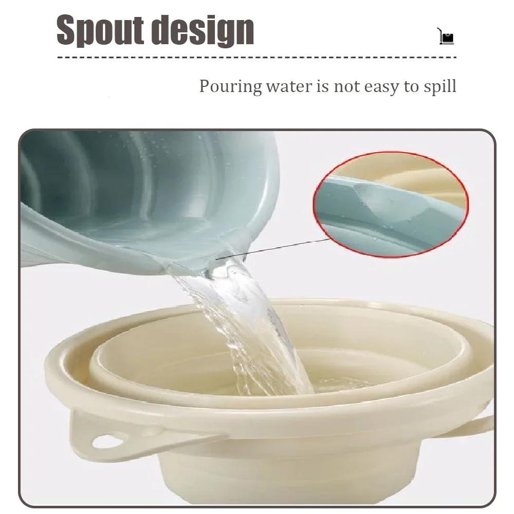 Easy Hold Collapsible Bucket Collapsible Bucket Outdoor Fishing Camping Home Use Fine Storage Bucket Fishing Supplies Multi-purpose