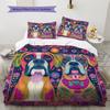 Boxer Pattern Bedding Home Decoration Birthday Gift (1 * duvet cover + 2 * pillowcase, without core)