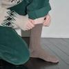 Базовые носки в рубчик МЕЛАНЖ БРАУН