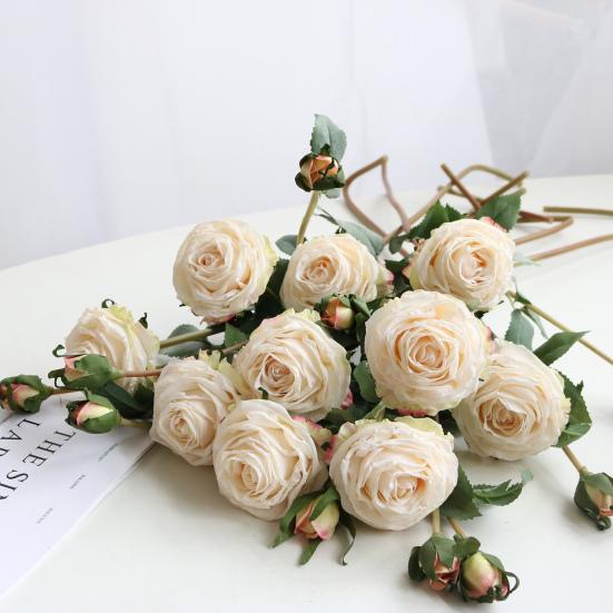 Поддельный цветок, красивый реалистичный вид, 6 цветов, великолепный декор из искусственных роз, цветов для общежития