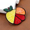 Брошь ручной работы из акрилового листа, соединенного встык, оранжевый арбузный фрукт