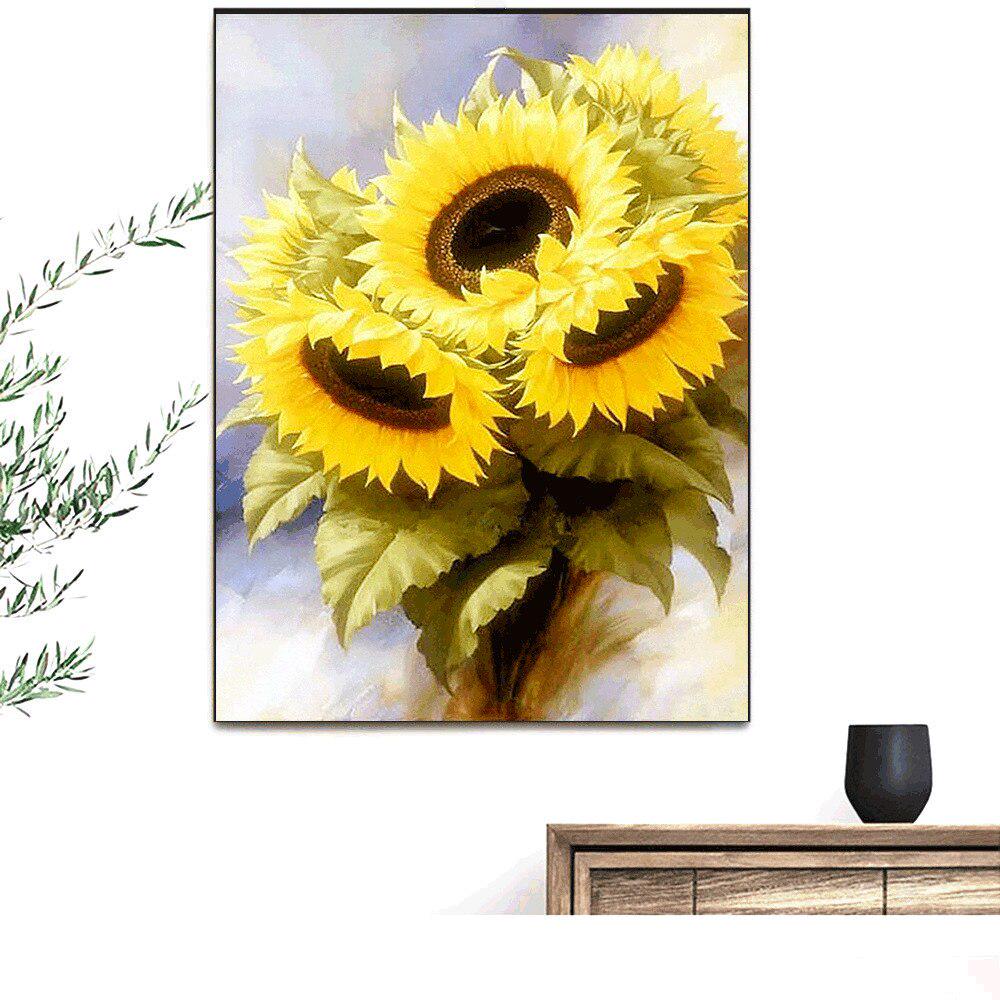 Алмазная вышивка для детей. Картины со стразами. Цветочная алмазная вышивка.