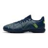 Puma Будущая игра Удобные низкие кеды TT (Резиновые шипы) Композитный материал Прочные футбольные бутсы Мужские футбольные бутсы Сине-зеленые 107381-03