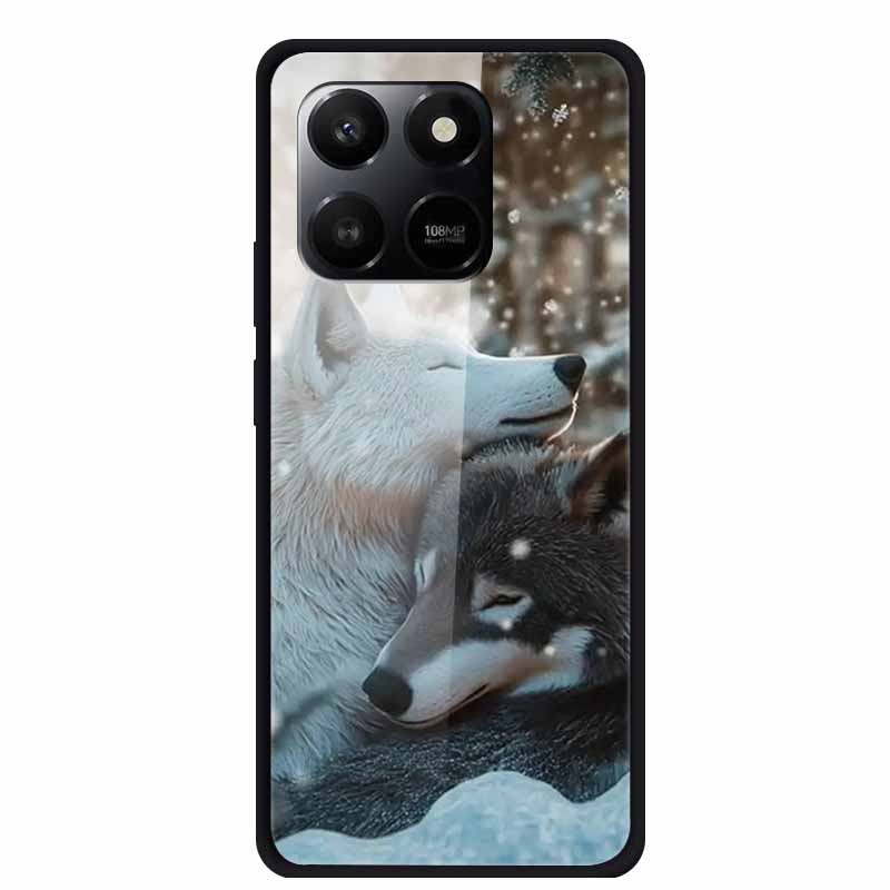 Glass Case For Honor X7d Play 10T 5G Case Soft Bumper Hard Tempered Glass Back Cover For Honor 400 Smart 2025 Phone Cases Fundas