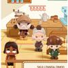 Original Bubbly Cute Granules Coffee Series Figurine: Crying Doll Labubu Car Ornament Gift (Bottled)