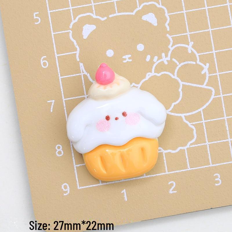Аксессуары из смолы для десертного домика Bunny: Мультяшный кремовый клей, креативный материал для пряжек для обуви, для изготовления украшений и заколок для волос.