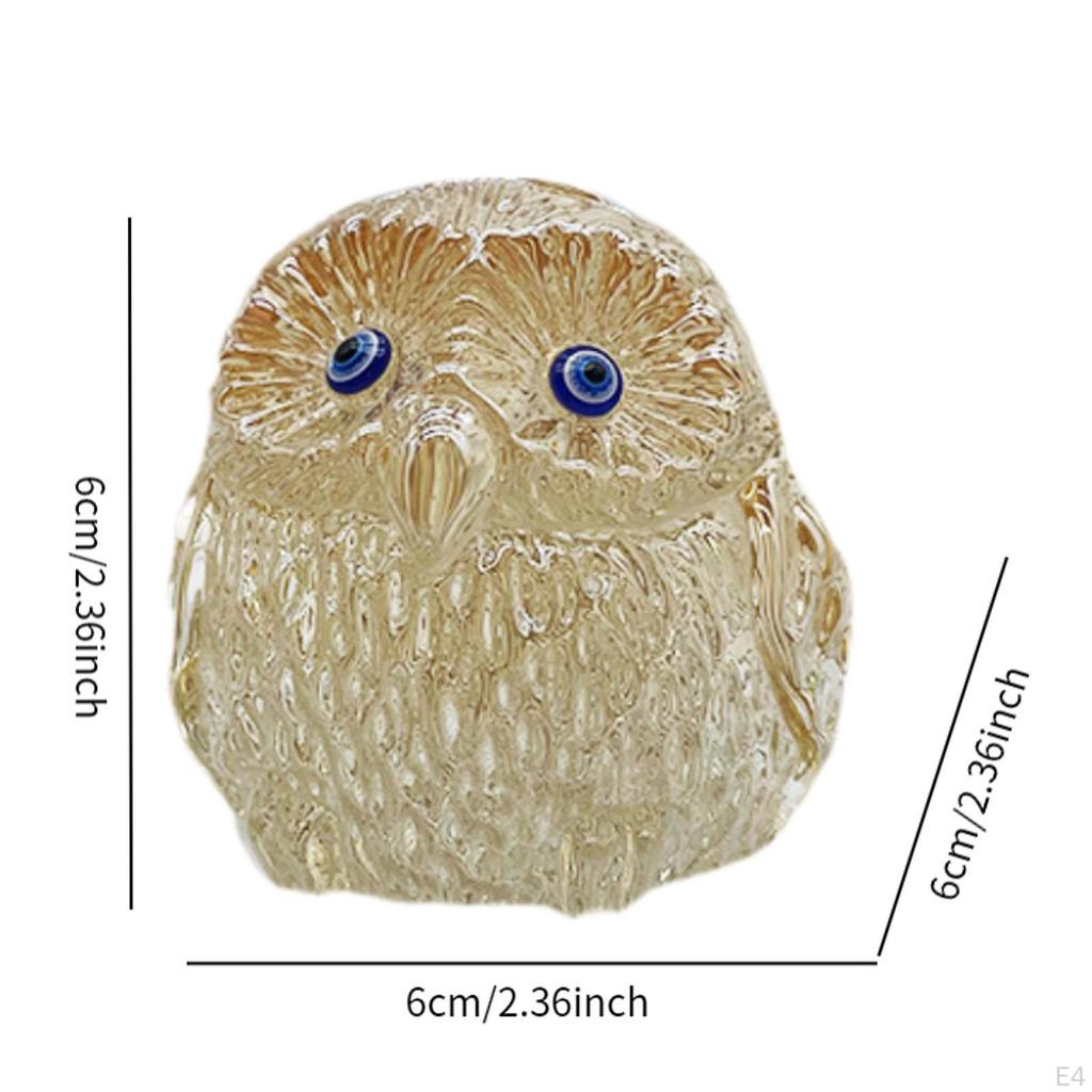 Owl Statue Housewarming Gift Decorative Figurine for Bedroom Office Desk