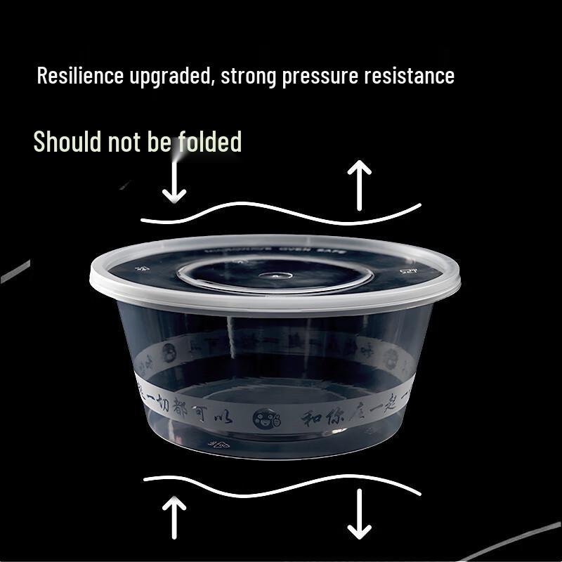 Disposable Round Food Container with Lid